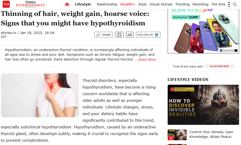 Thinning of hair, weight gain, hoarse voice: Signs that you might have hypothyroidism