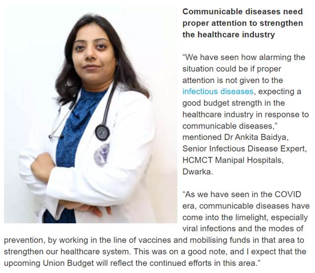 Dr. Ankita Baidya on ET Healthworld