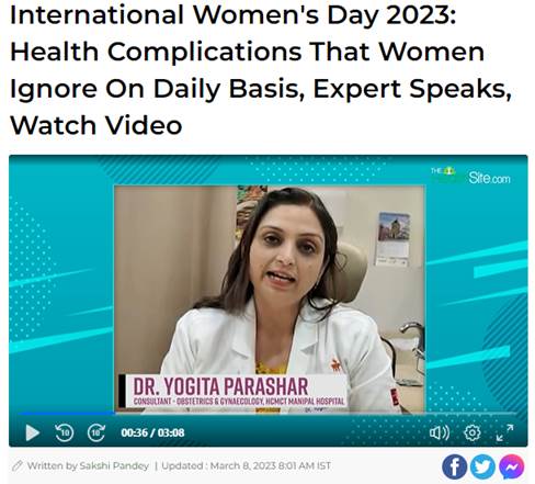 Dr. Yogita Parashar on the healthsite