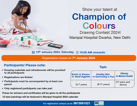 Drawing competition event in Dwarka