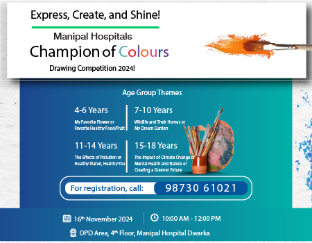 Drawing Competiton in Dwarka, Delhi | Champion of Colours | Manipal Hospitals Delhi