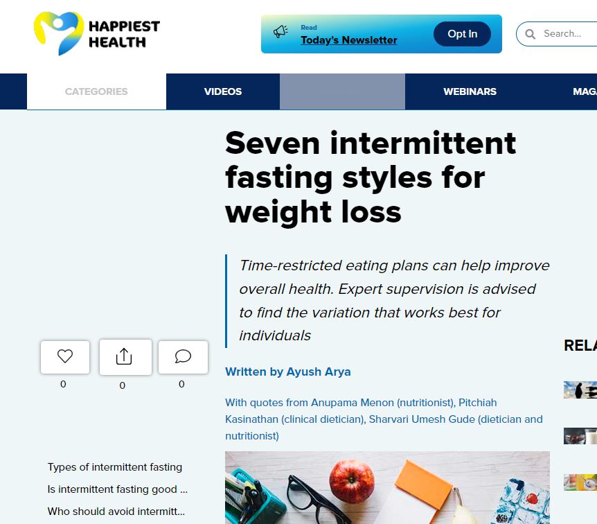 Seven intermittent fasting styles for weight loss