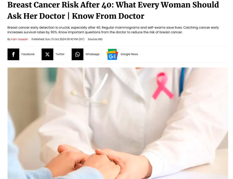 Breast Cancer Risk After 40