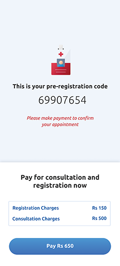 Healthcare Application - registration