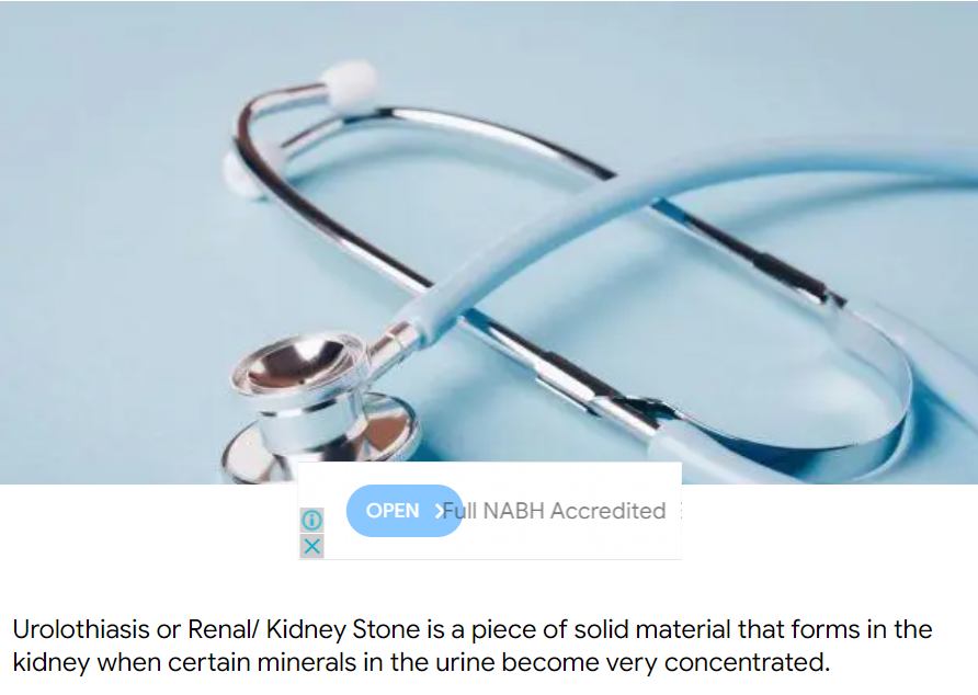 Kidney stones treatment in Hebbal, Bangalore