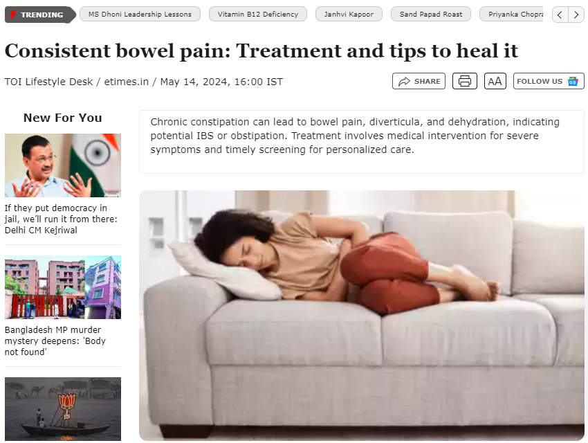 Consistent Bowel Pain: Treatment and Tips to Heal It