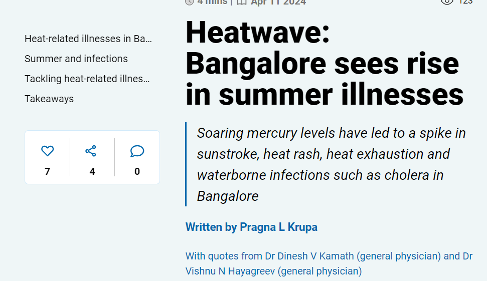 Bangalore sees rise in summer illnesses