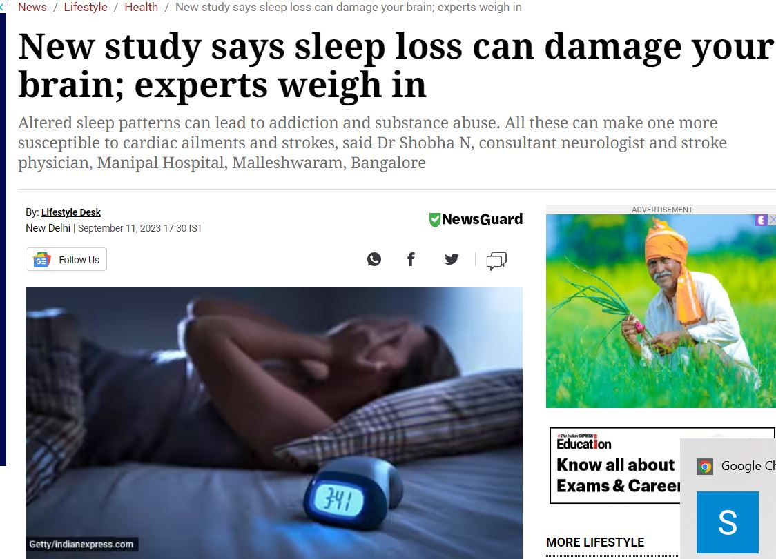 Sleep loss can damage your brain