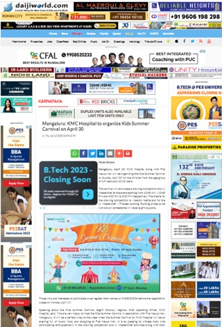 KMC Mangalore on Daijiworld.com