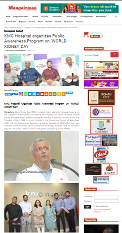 World Kidney Day on Mangalorean.Com