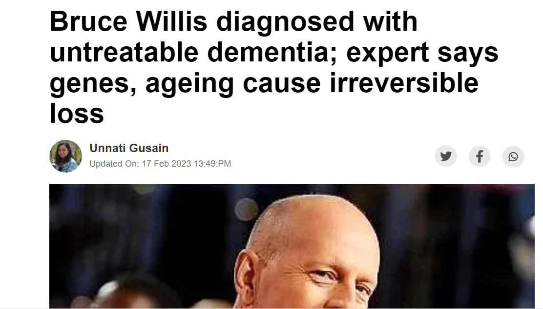 Bruce Willis on News 9
