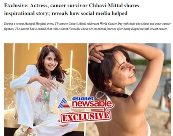 Chhavi Mittal on Asianet Newsable 