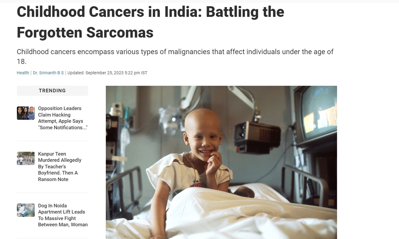 Childhood Cancers in India