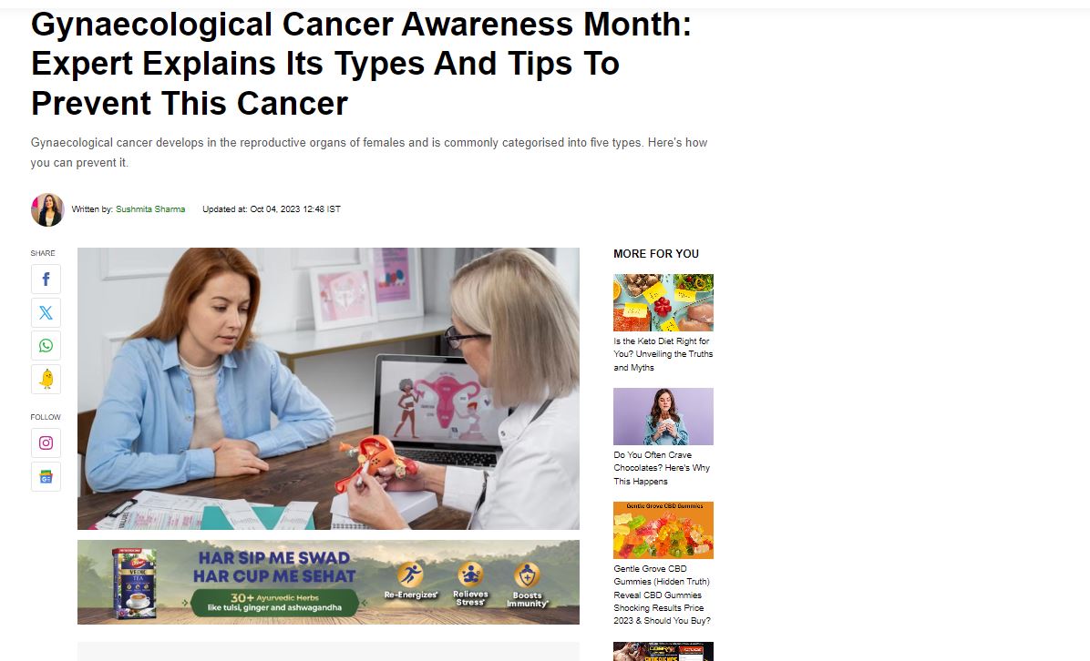  Gynaecological Cancer Awareness