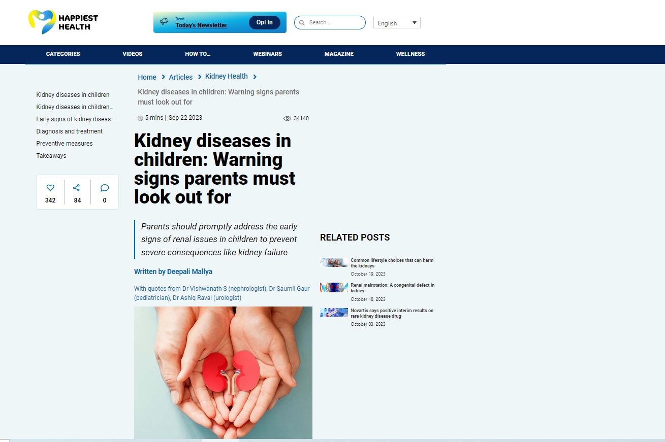 Kidney diseases in children