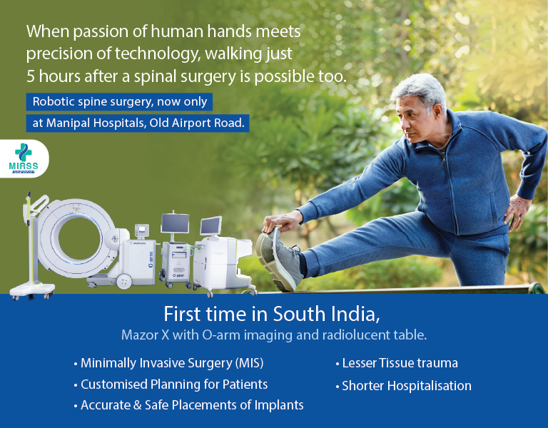 Robotic Spine Surgery Old Airport Road Manipal Hospitals