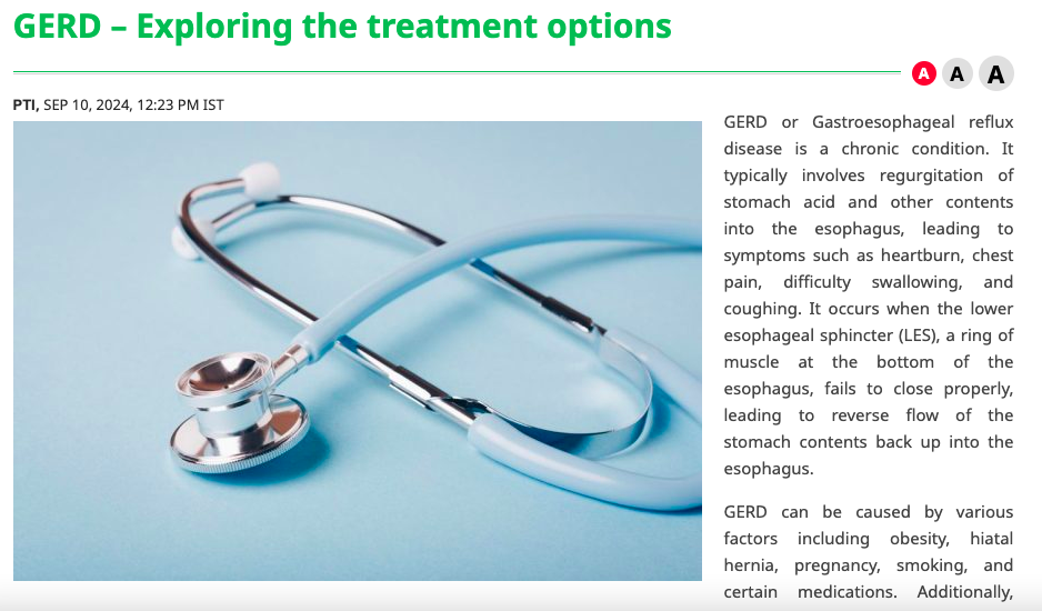 Dr. Lohith U on GERD – Exploring the Treatment Options