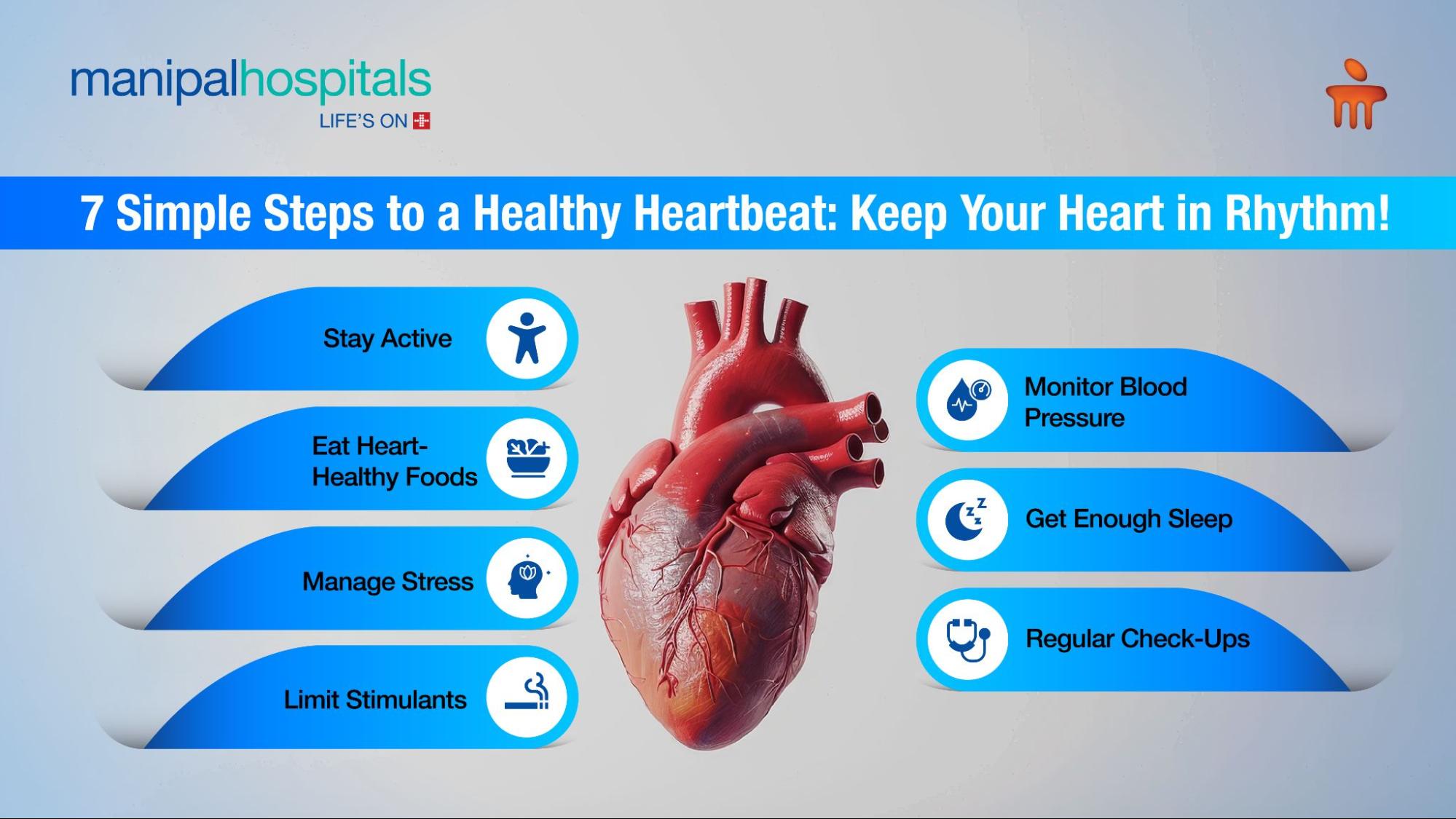 7 simple tips to a Healthy Heartbeat