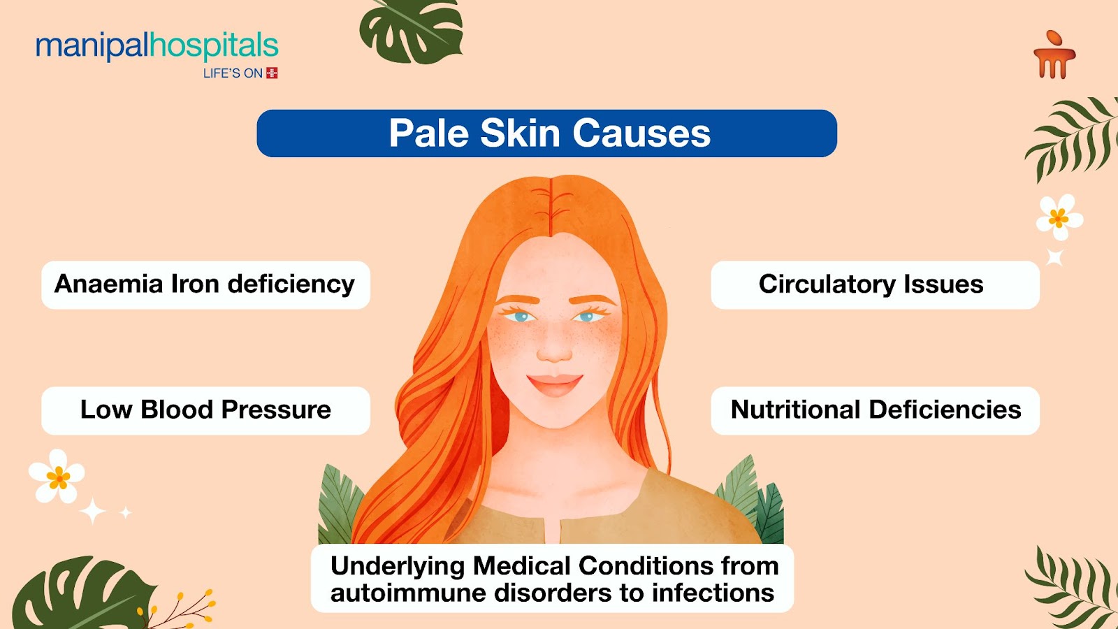 causes of pale skin