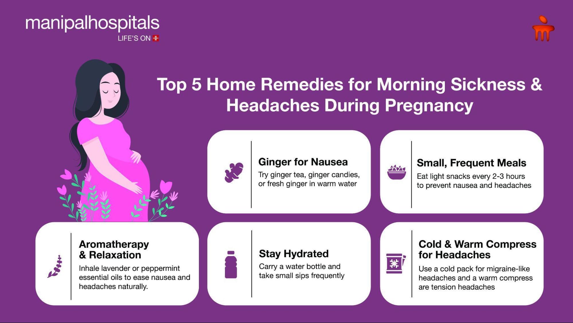 top five home remedies for nausea during pregnancy