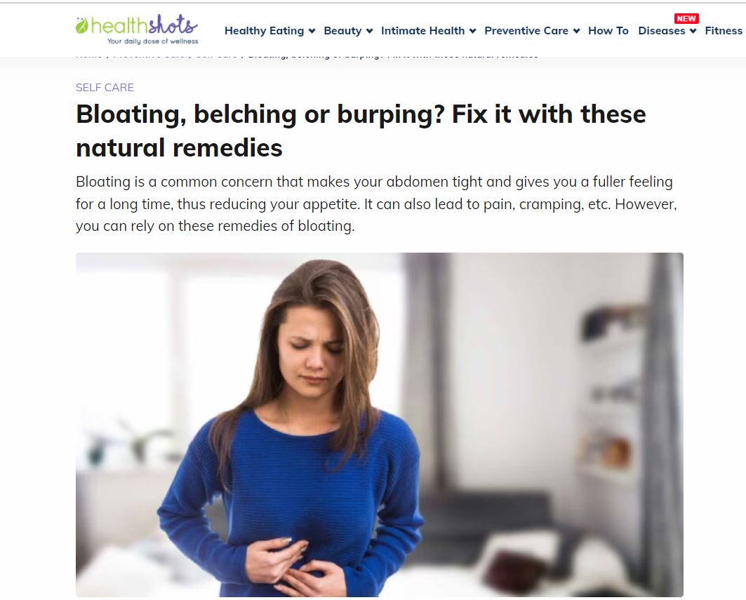 Bloating, belching, or burping