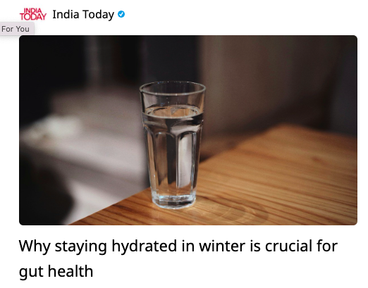 Dr. Shivakumar on Why staying hydrated in winter is crucial for gut health